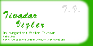 tivadar vizler business card